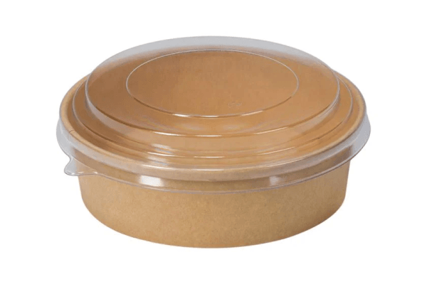 RPET LID 165mm FOR ROUND KRAFT FOOD KITCHEN 1100CC 6X50PCS