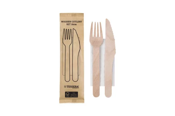 FSC® Wooden Placemat 16 cm. (Knife-Fork-Napkin)
