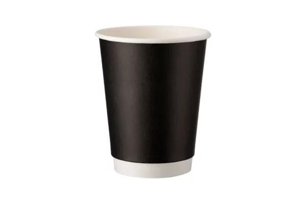 Paper Matte Black Double Wall Tumbler 12oz