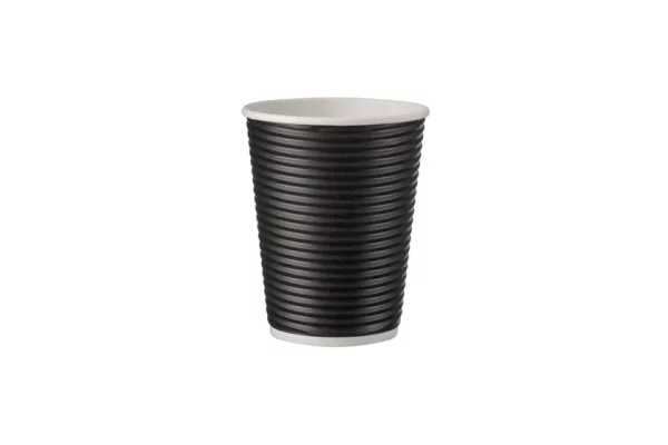 Paper Ripple Cup 8oz Black