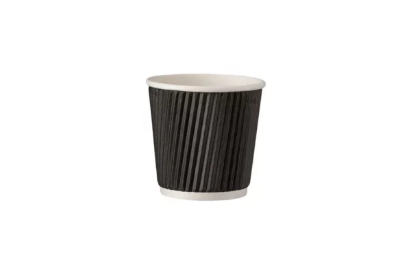 Paper Ripple Cup 4oz Black