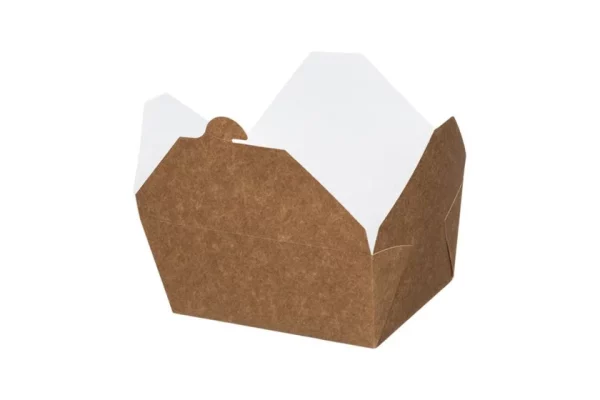 Par/mo Kraft FSC® Dinnerware – Bag 1400 ml. White Interior 15 x12x 6.3 cm.