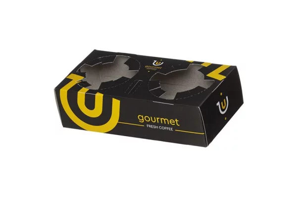 Paper cup holder 2 places Gourmet