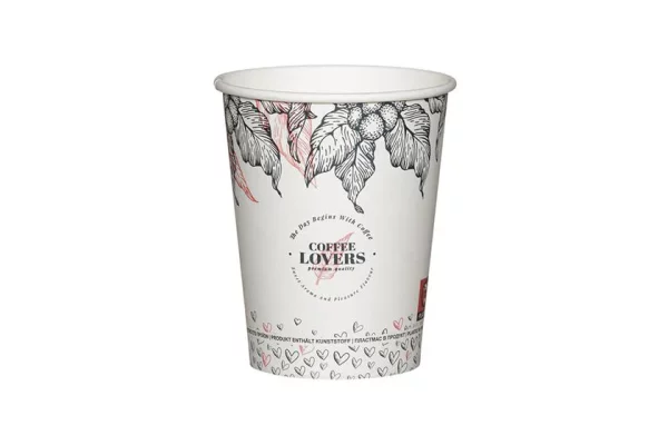 Coffee Lovers Single Wall Paper Cup 12oz 90mm. 20×50 pcs.