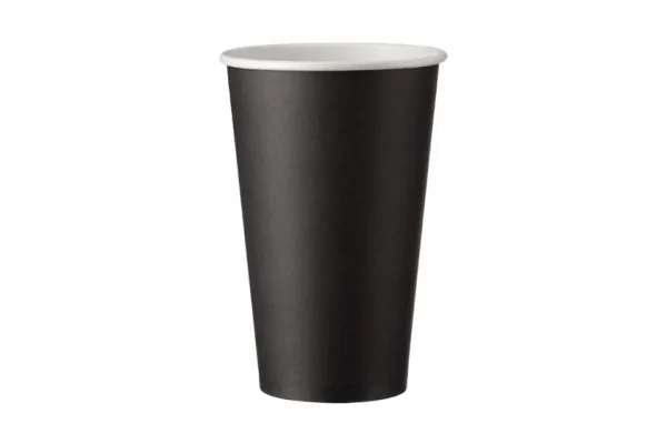 Paper Cup Single Wall 16oz Black
