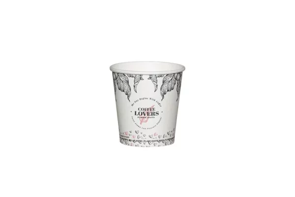 Single Wall Paper Cup 4oz Cοffee Lovers