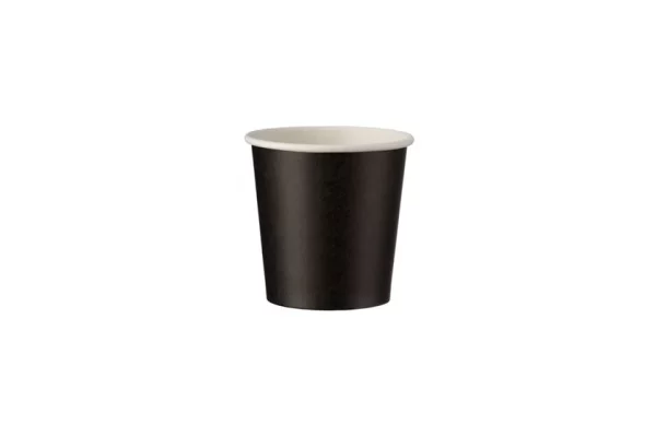 Paper Black Cup Single Wall 4oz