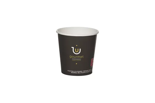 Paper Cup Single Wall 4 oz. Gourmet Design