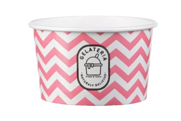 Zig Zag Paper Ice Cream Bowl 6oz.