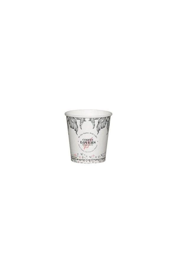 Paper Cup Single Wall 4oz Coffee Lovers (50 pcs/pack)
