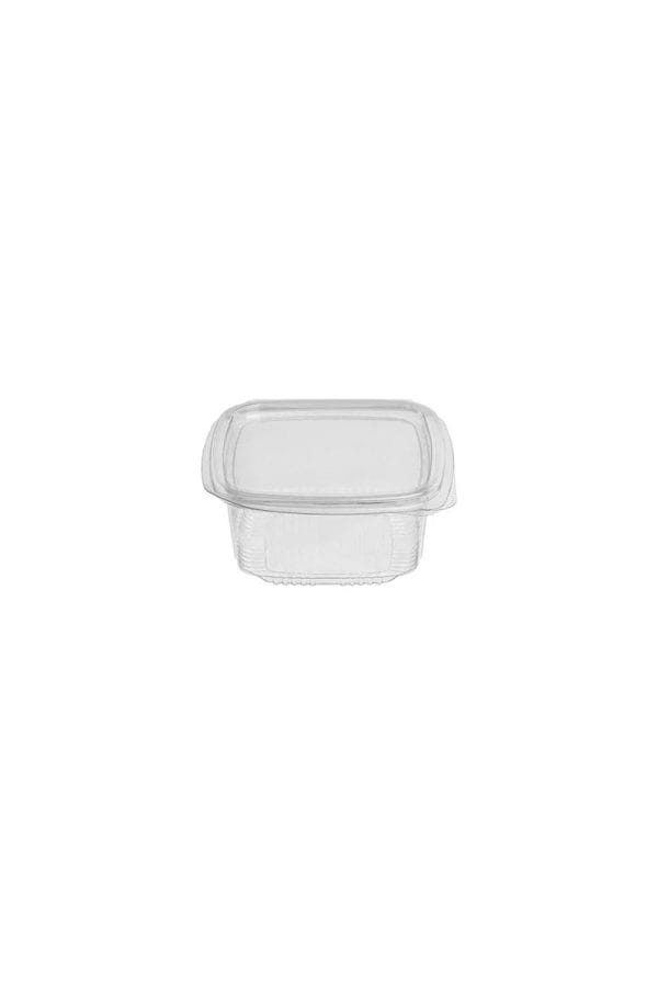 PET container 250 ml per unit with integrated plate lid (50 pcs/pack)
