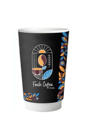 ΠΟΤΗΡΙ ΧΑΡΤΙΝΟ FRESH COFFEE ΔΙΠΛΟΤΟΙΧΟ ΠΟΤΗΡΙ 8οz (25τμχ)