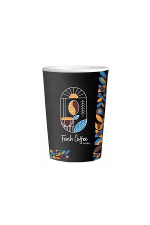 Ποτήρι Χάρτινο Fresh Coffee Μονότοιχο 12oz (50τμχ)