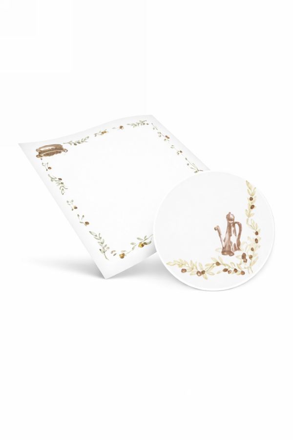 Maxi Χαρτινο Τραπεζομάντηλο Ελιά 100×100εκ. (150τμχ)