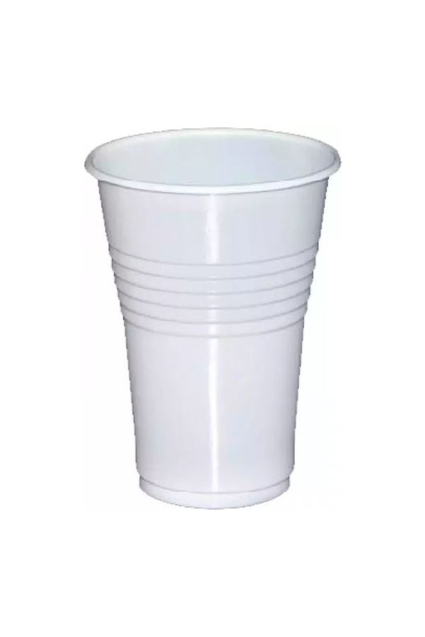 Ποτήρι Πλαστικό Νερού Λευκο 250ml (50τμχ)