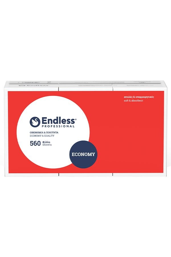 ENDLESS Χαρτοπετσέτα Εστιατορίου Economy Μαλακή 24x24cm 560(τμχ)